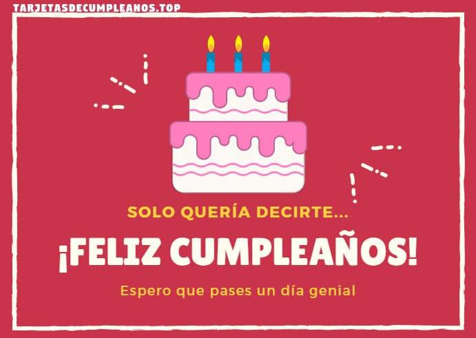 Tarjetas De Felicitaciones De Cumpleaños Para Enviar Por Facebook