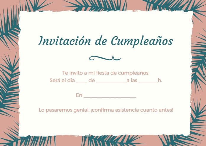 ≫ Tarjetas de invitación de cumpleaños - Imágenes, tarjetas y frases de  cumpleaños